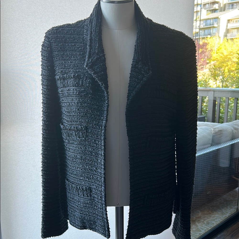 CHANEL Black Textured Blazer
